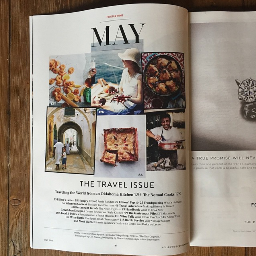 National Publication, including Food & Wine Magazine, Reader's Digest, and Afar Magazine.